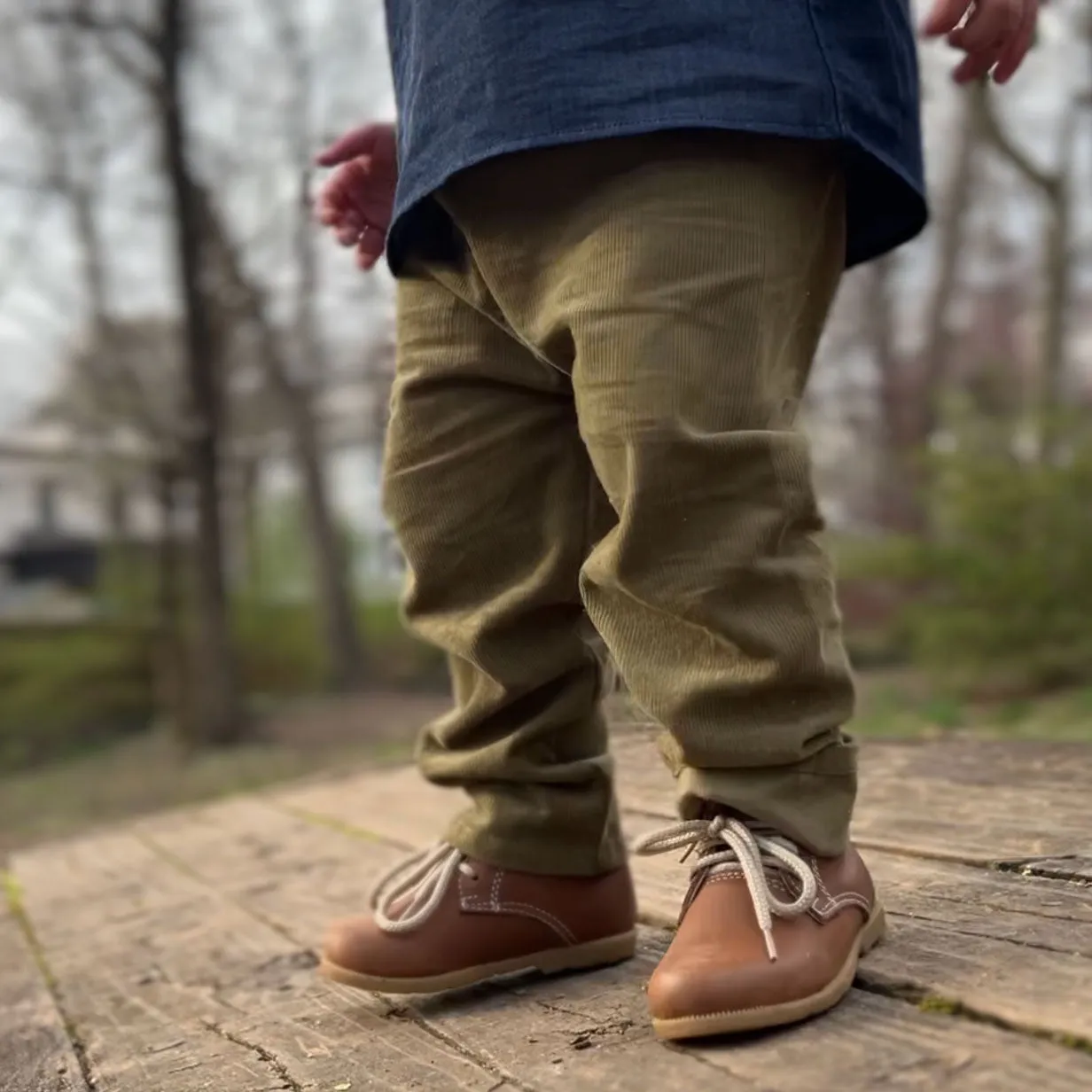 2T Scout Green Organic Corduroy Pants