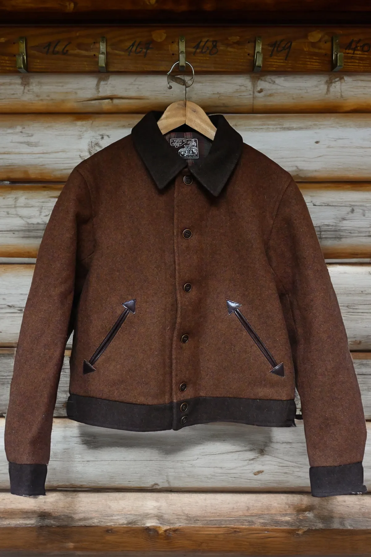 A Piece of Chic - Bootlegger Burel Wool (800g) Jacket in Brown