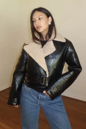 Belted Leather Jacket