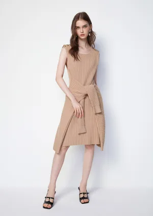 Cardigan Sleeves Detailed Shift Dress