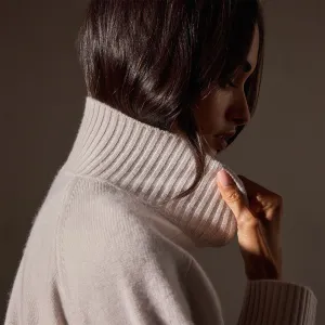 Cashmere Turtleneck - Pearl