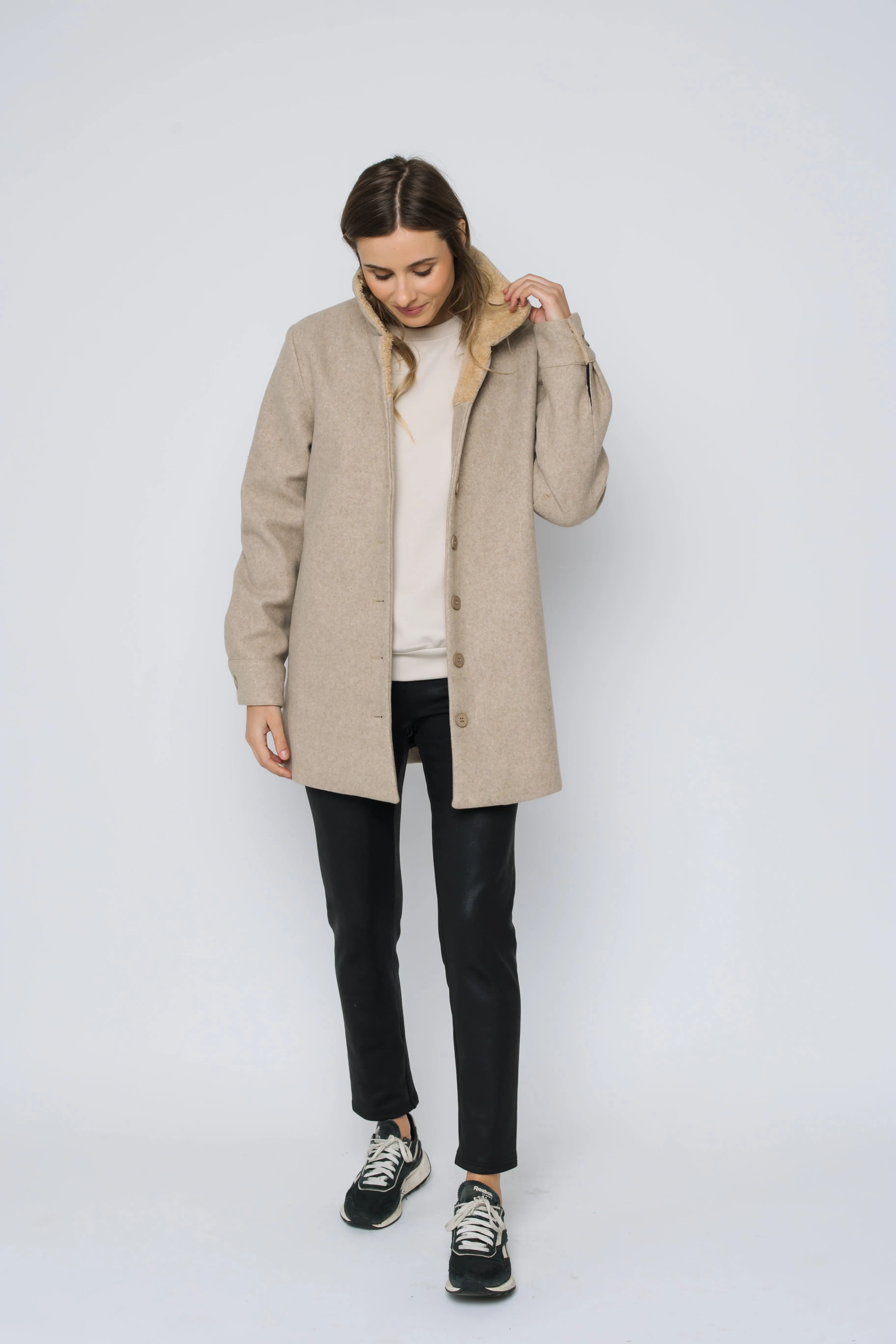 Cora-High Neck Jacket