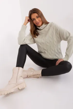 Cozy Vibe Variegated Turtleneck