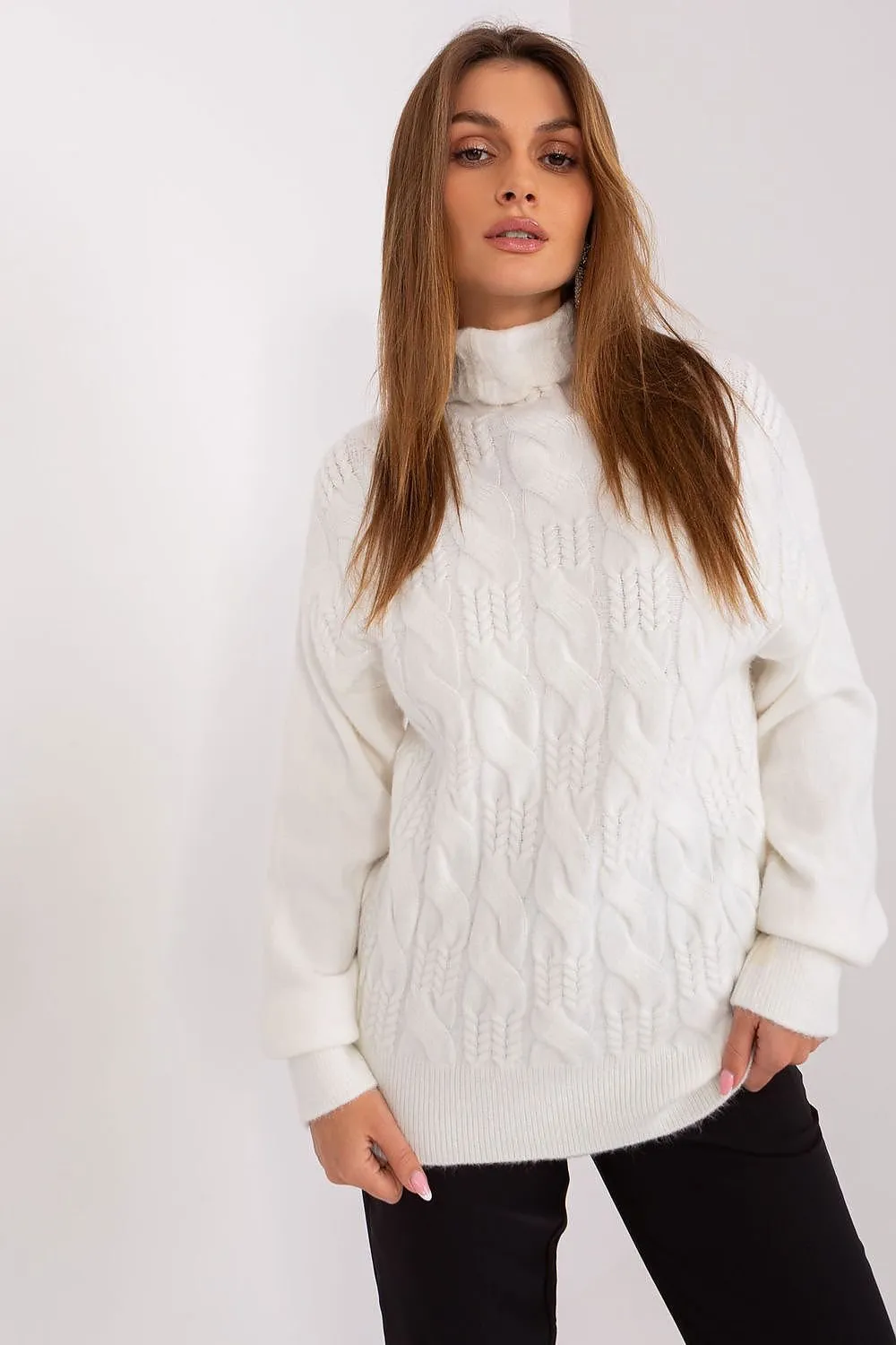 Cozy Vibe Variegated Turtleneck