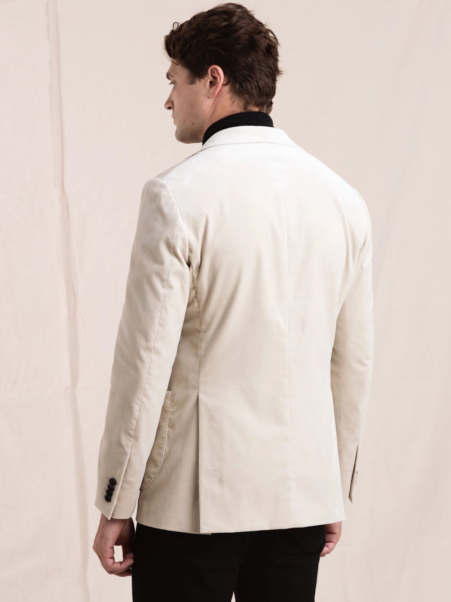 Cream Velvet Sport Jacket