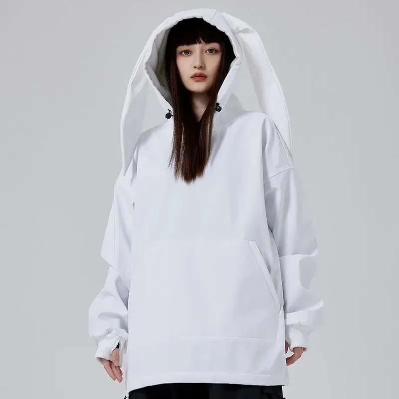 Cute Bunny Ski & Snowboard Fleece Hoodies Couple Style