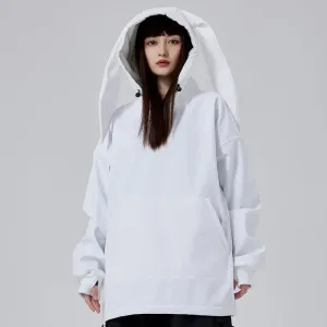 Cute Bunny Ski & Snowboard Fleece Hoodies Couple Style