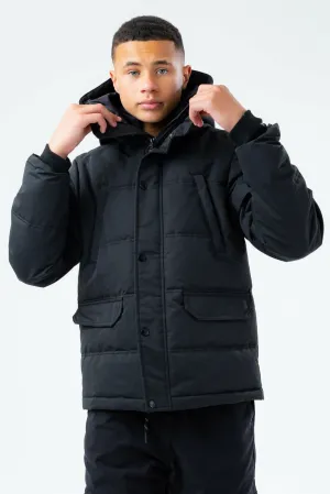 Hype Black Hood Kids Puffer Jacket