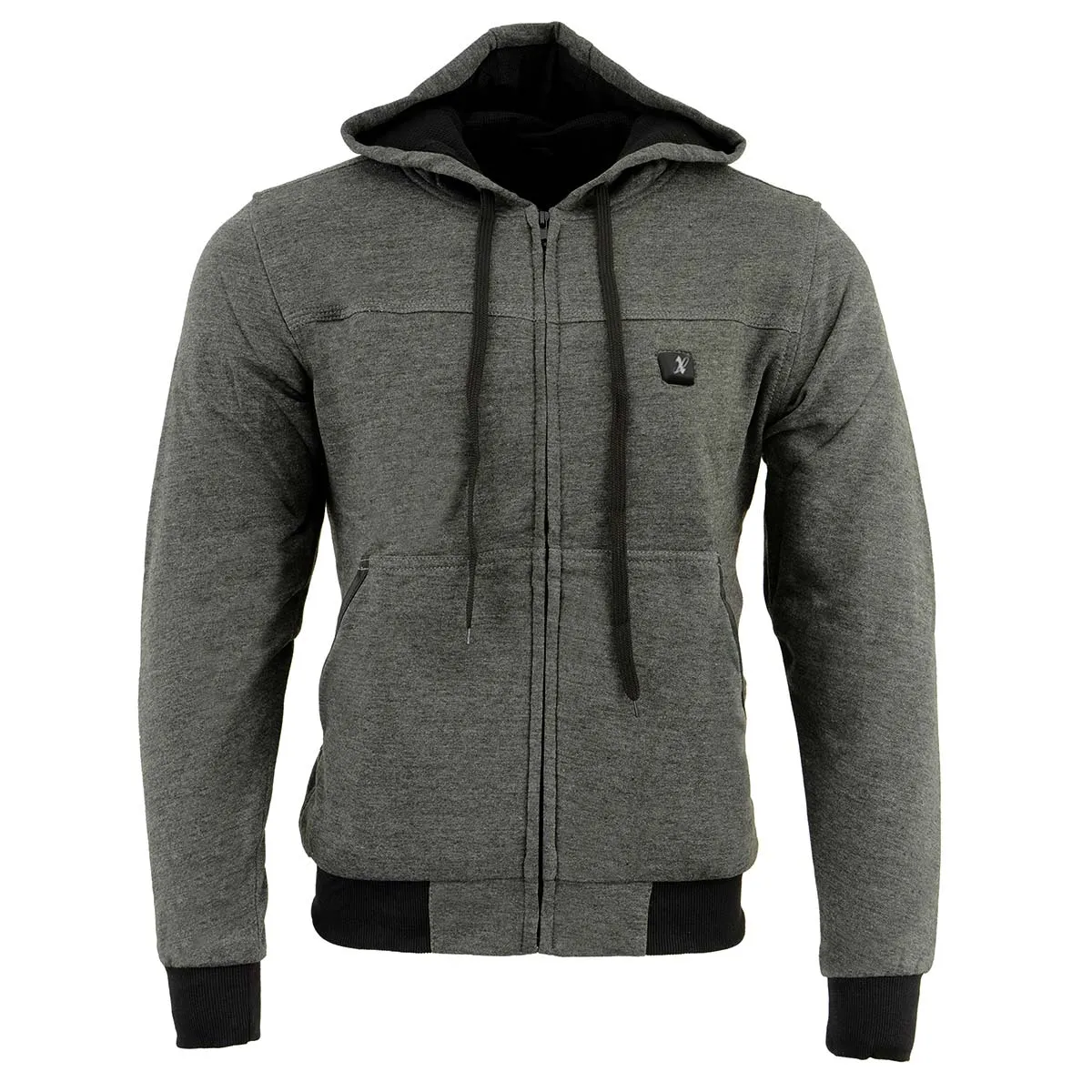 Nexgen Heat NXM1713SET Men's “Fiery’’ Heated Hoodie - Grey Zipper