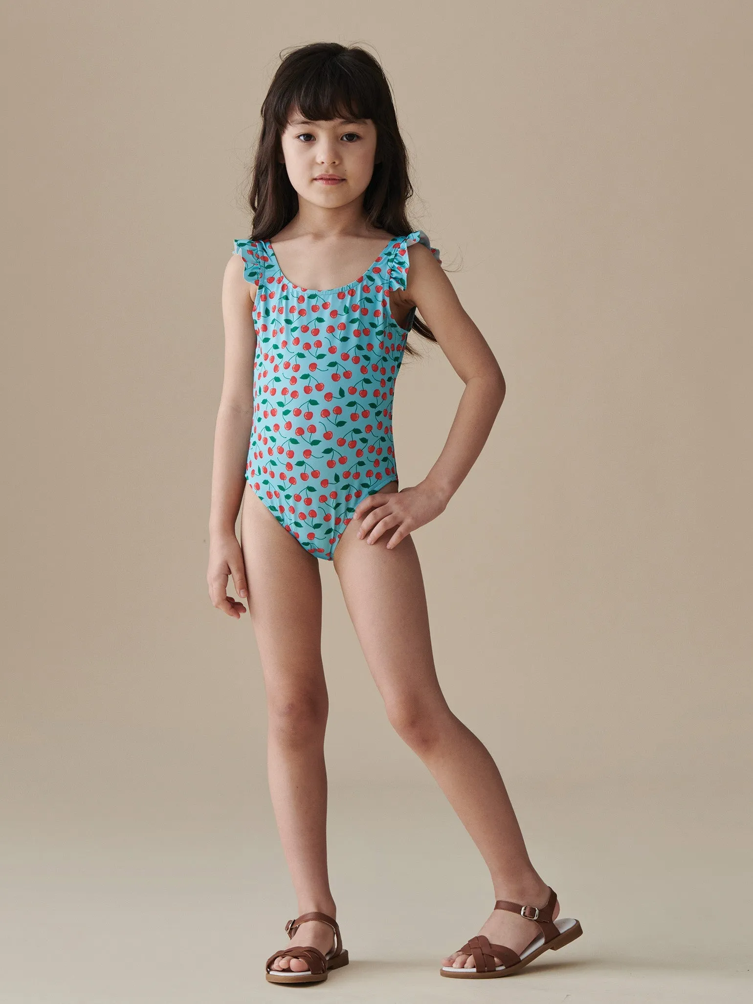 Red Cherry Lima Girl Swimsuit