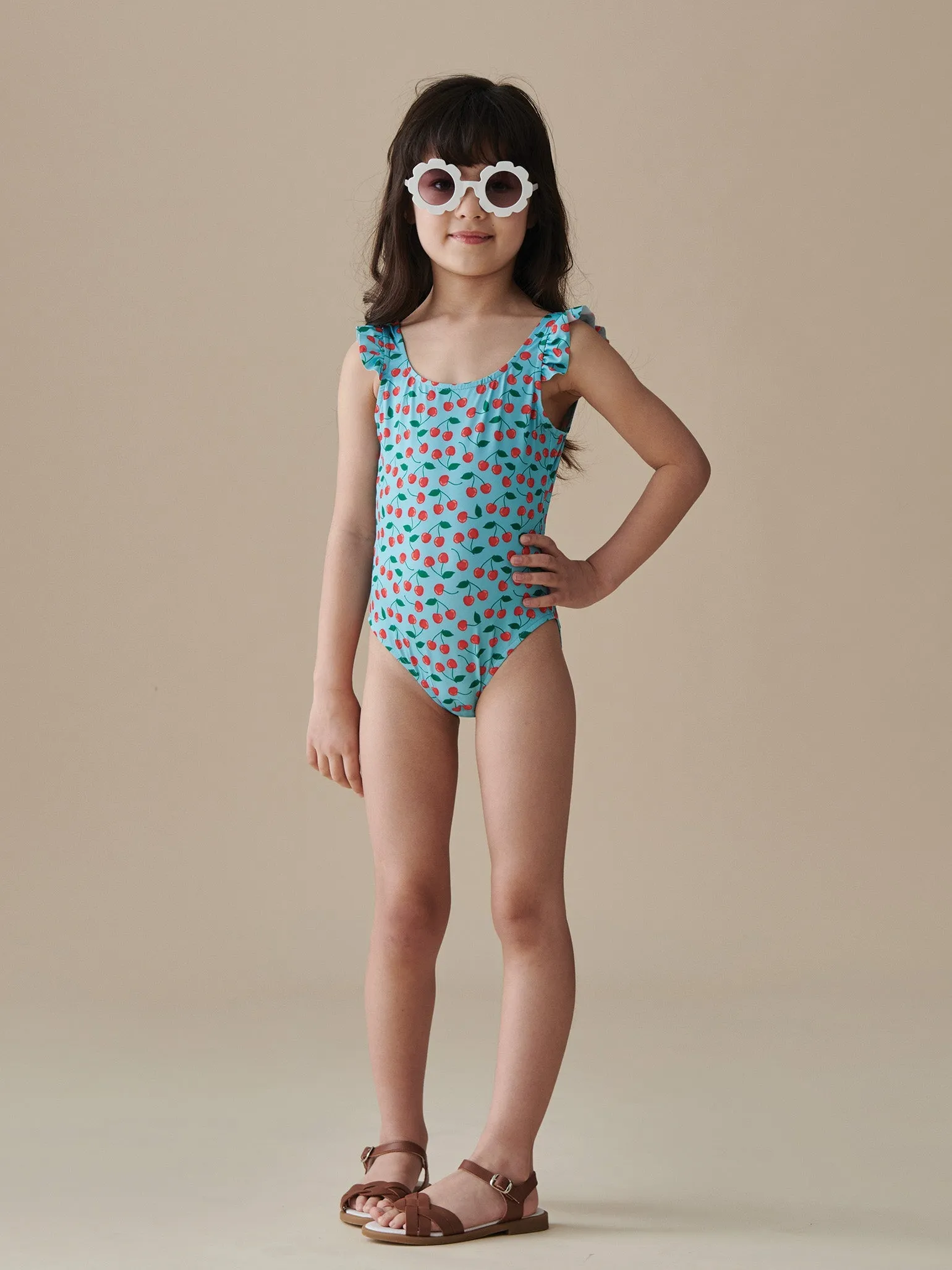 Red Cherry Lima Girl Swimsuit