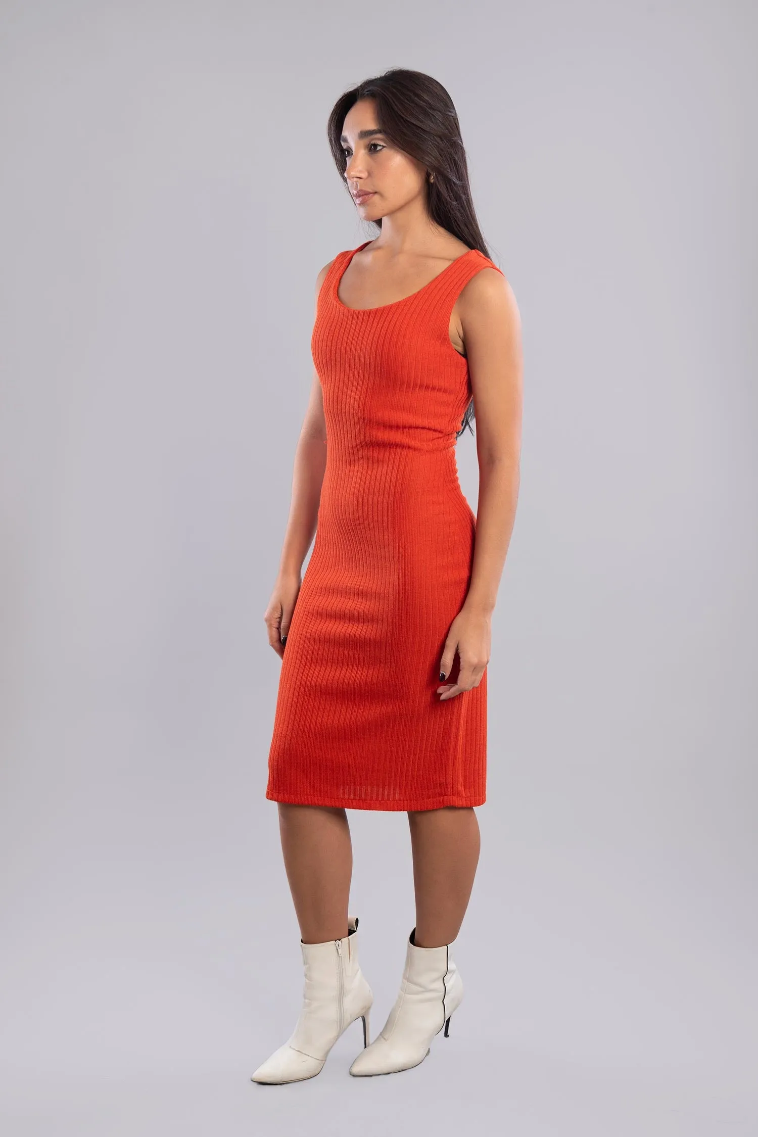 Rib Knitted Dress -  Viva