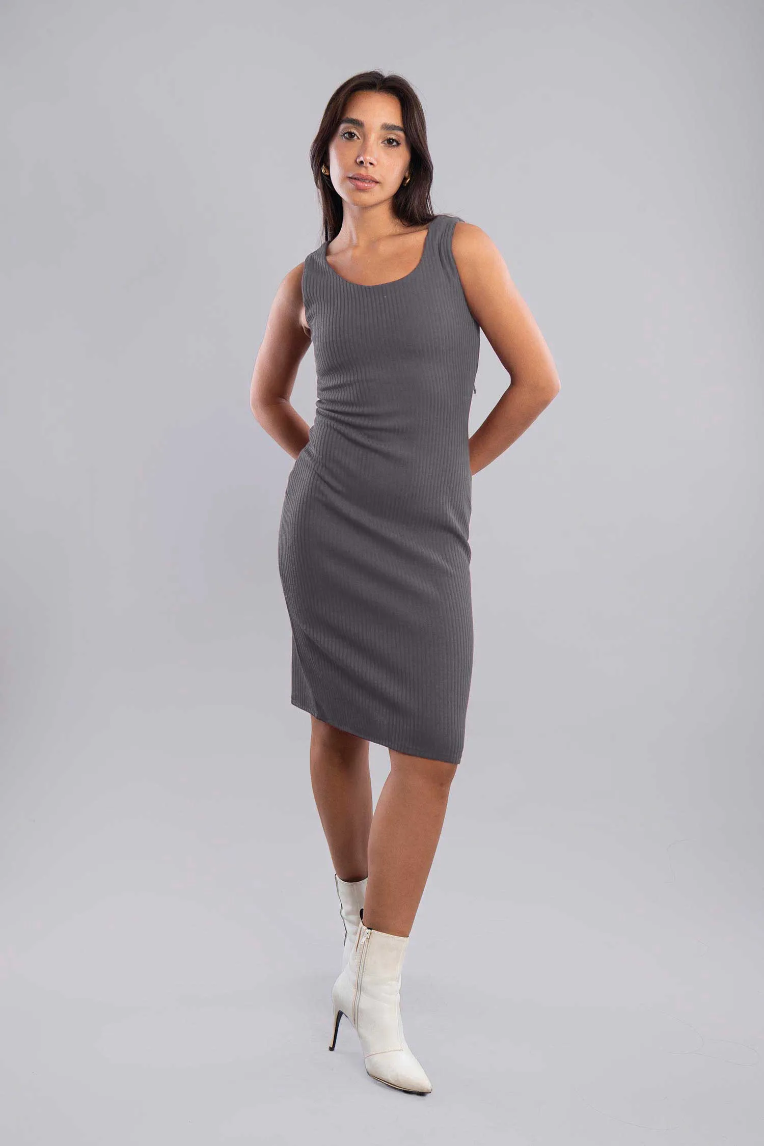 Rib Knitted Dress -  Viva