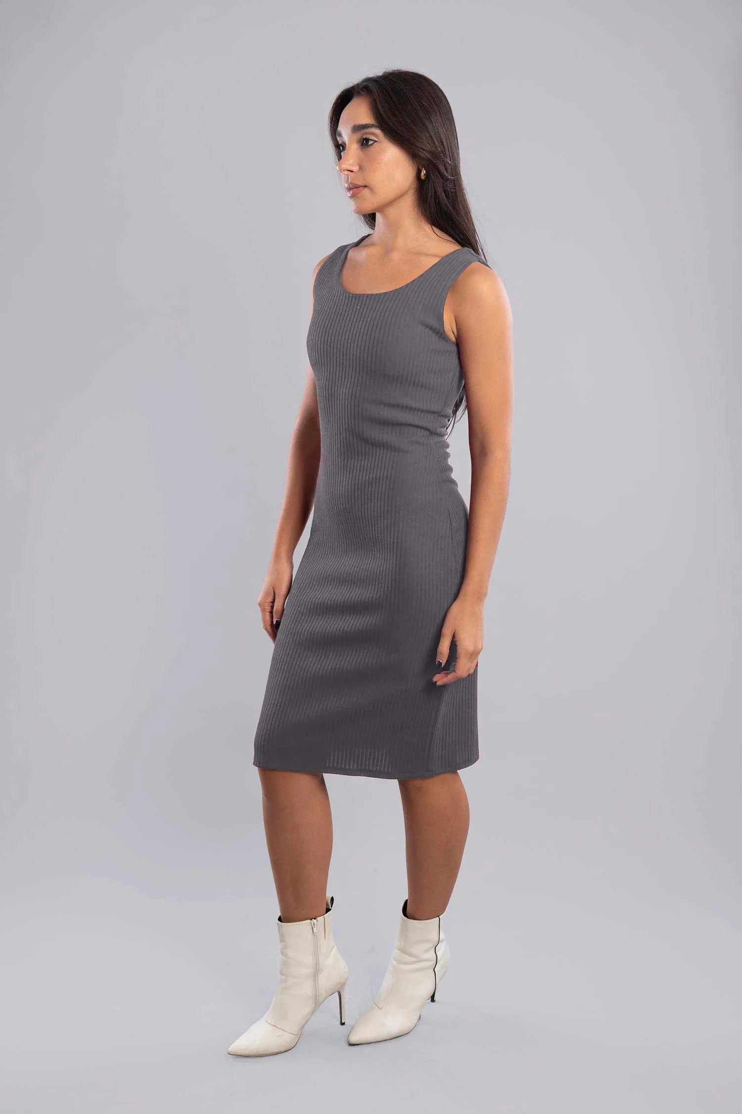 Rib Knitted Dress -  Viva