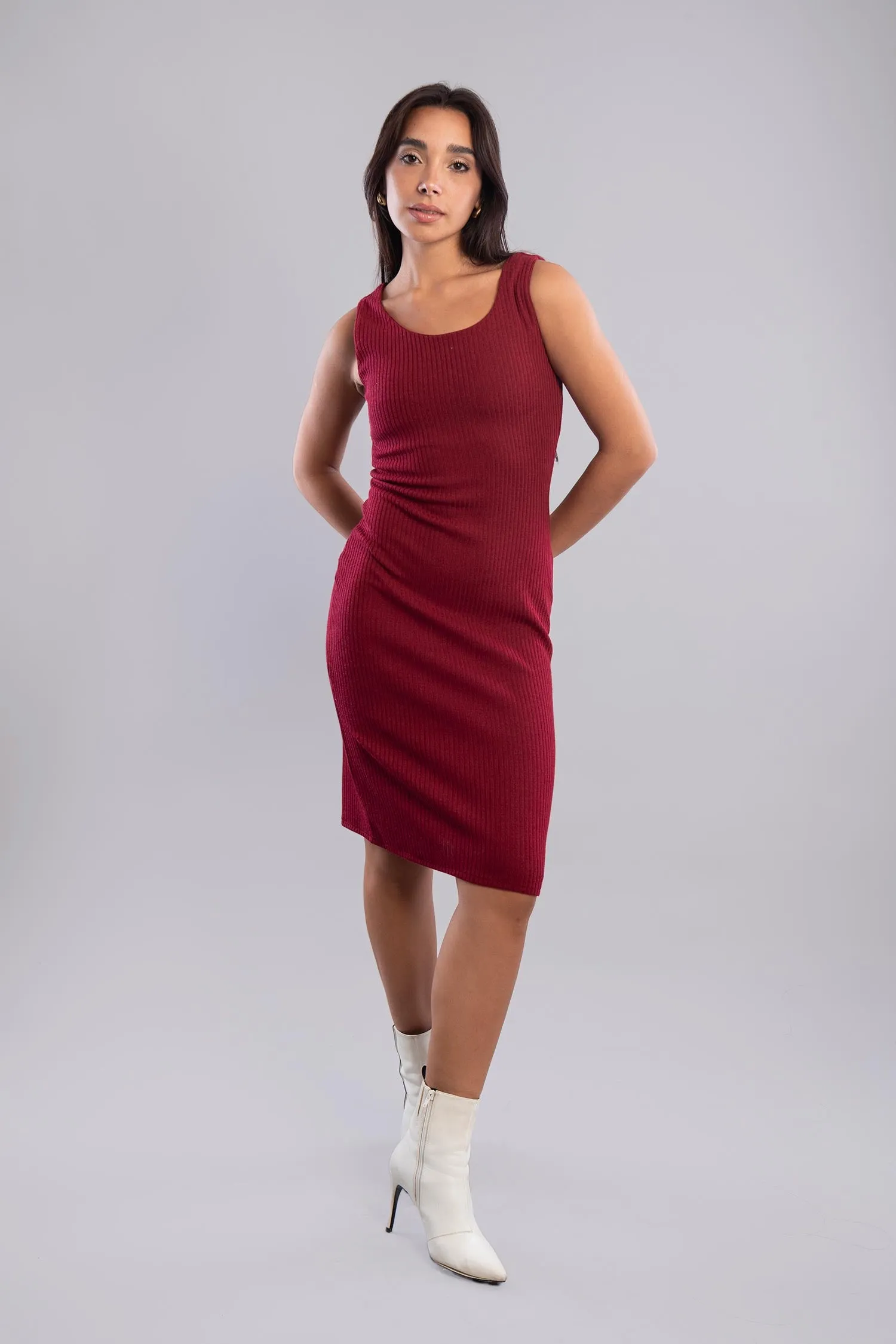 Rib Knitted Dress -  Viva