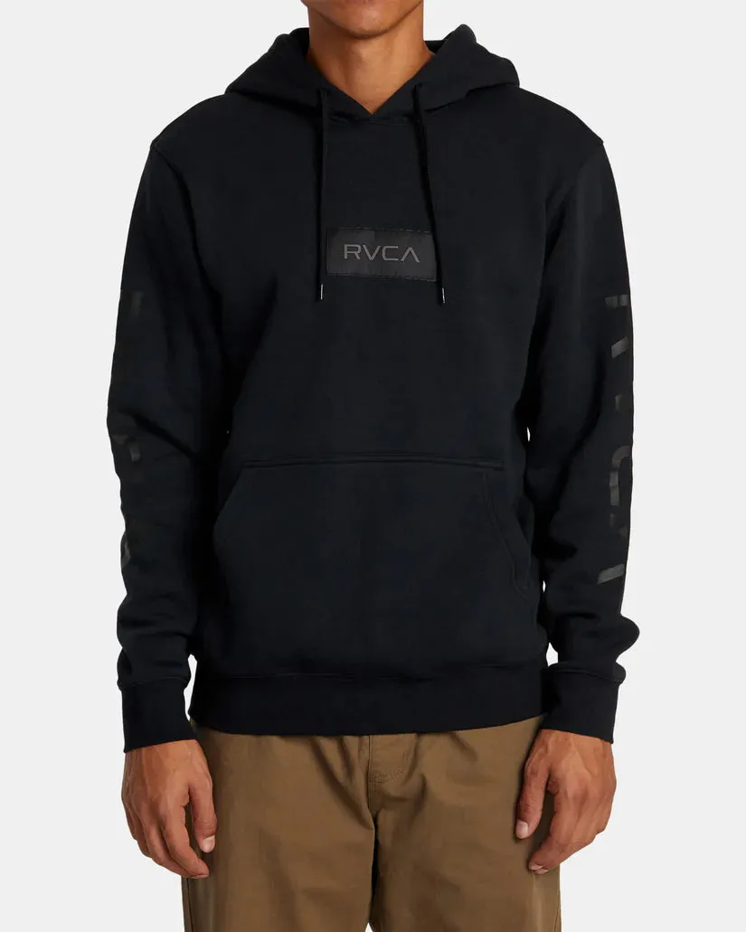 RVCA BIG LABEL HOODIE - BLACK