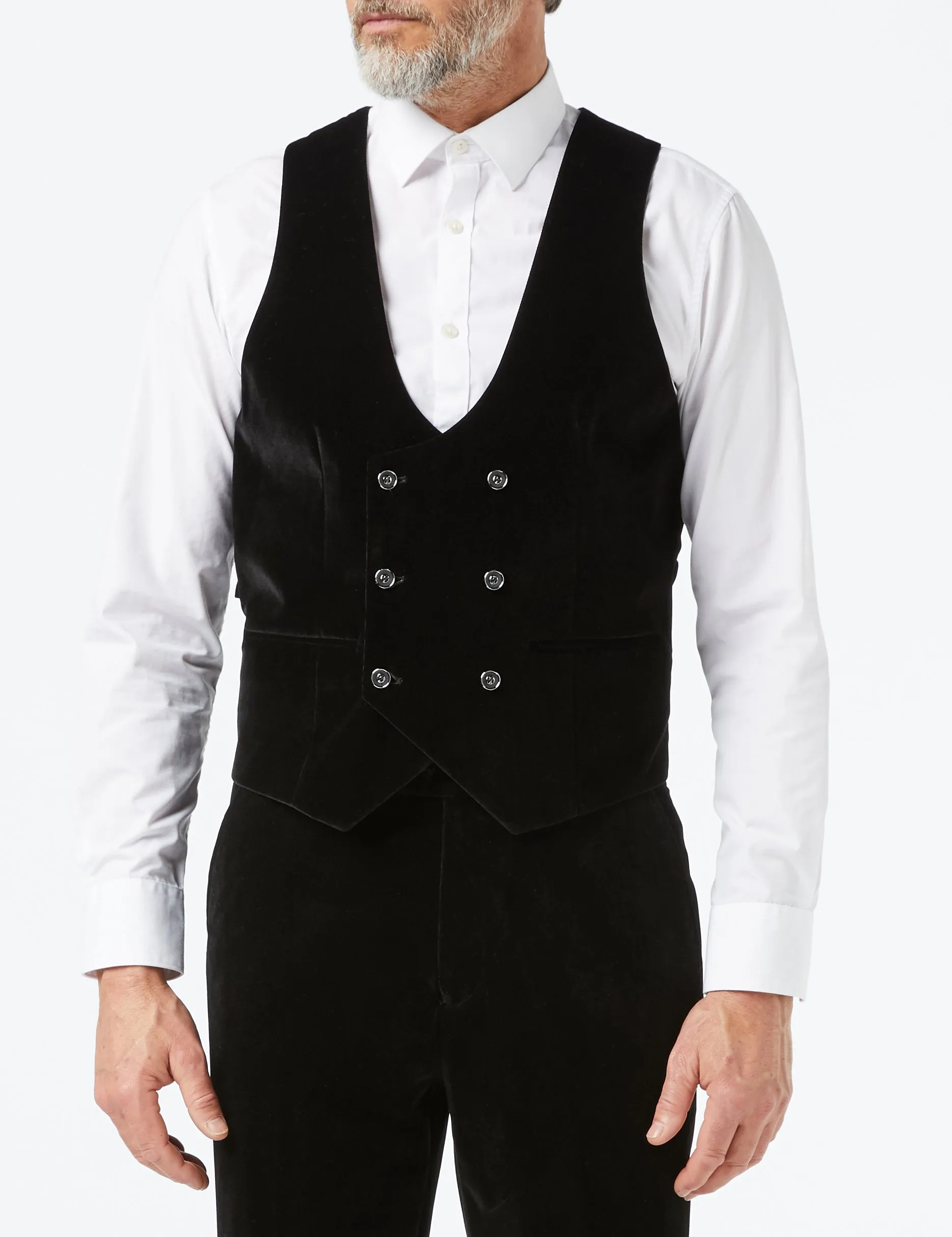 TIM - Black Velvet 3 Piece Wedding Suit